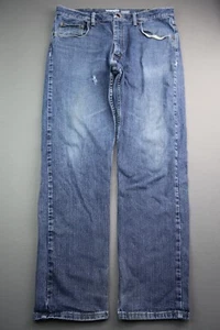 Pantalones de mezclilla para hombre Wrangler Reserve confort avanzado desgastados talla 36x32 (medidas 36x31) - Imagen 1 de 9