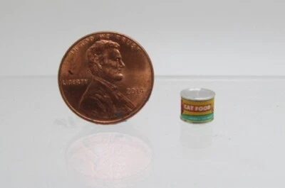 HUDSON RIVER Dollhouse Miniature Detailed Replica Wet Cat Food Can HR57195