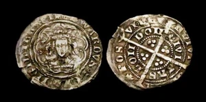 X117: Edward III Medieval Hammered Silver Halfgroat - London Mint - Picture 1 of 3