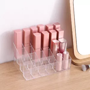 24 Grids Transparent Make up Cosmetic Lipstick Display Rack Holder Organizer Box - Picture 1 of 8