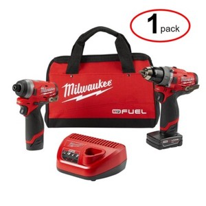 Milwaukee 2598-22 M12 Hammerdrill & Hex Impact Driver Kit Certified Refurbished