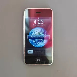 Apple iPhone 1st gen (iPhone2G) 8GB 2MP 3.5" Sliver IOS3.1.3 NO.69 - Picture 1 of 10