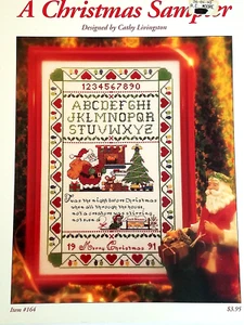 A CHRISTMAS SAMPLER 164 / Patrón Just CrossStitch 1991 - Imagen 1 de 2