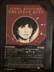 Vintage used 8 TRACK TAPE: LINDA RONSTADT GREATEST HITS - Picture 1 of 2