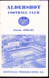 Alexandra 1966/67 Aldershot V Crewe 01-04-1967 División 4 - Imagen 1 de 1