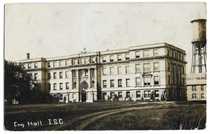 Ames, IA Iowa 1918 RPPC Postkarte, Engineering Hall, Iowa State College - Bild 1 von 2