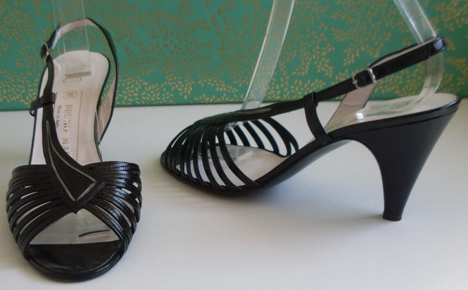 Bruno Magli Italy Designer Classic Ankle Strap Heels Size EU 37 UK 4 US 7 - Image 1 of 4