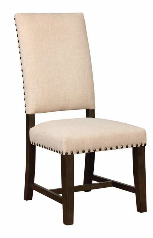 Sillas laterales tapizadas en beige (juego de 2) Foto 1 de 1