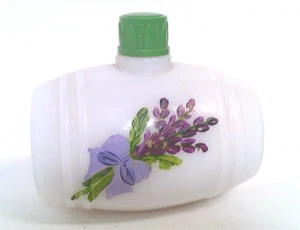 ✅  Lownds Patman~Highland Heather~Perfume~1 oz~Vintage~Milk Glass Barrel~FULL - Picture 1 of 6