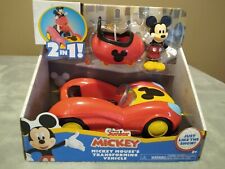 Disney Junior Mickey Mouse Transforming Vehicle 2 in 1 Pod & Car Ages 3