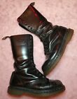 Awesome Preowned Long Dr. Marten Black Leather Boots Size 6 Au