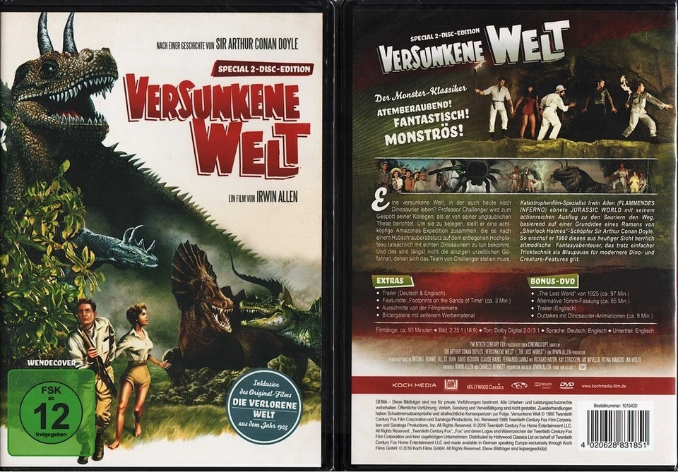 VERSUNKENE WELT (1960) --- The Lost World --- + Version von 1925 --- Neu & OVP - Bild 1 von 1