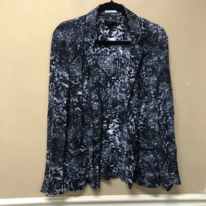 Chaqueta Blazer Maison Scotch Negra Mármol Frente Abierto Ligera Talla 3 Grande - Imagen 1 de 7