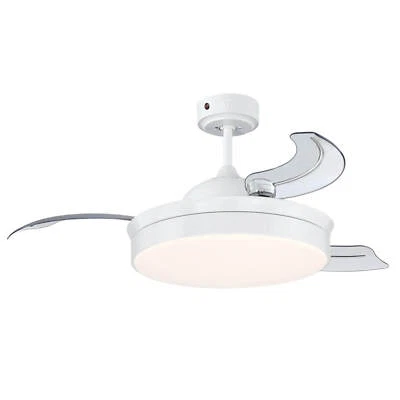 Ceiling Fan With LED Light and Remote Control Tori 105 CM White - Image 1 of 4