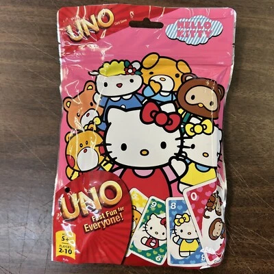 Unopened 2012 Hello Kitty UNO Card Game 2012 Mattel Cardinal Factory Sealed NEW - Image 1 of 4