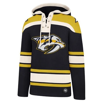 '47 NHL Nashville Predators navy Hoody 47 Lacer Jersey Kaputzenpullover Sweater