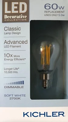Kichler Decorative Collection 60-Watt Clear A15C LED Bulb w/Candelabra Base - Image 1 of 2