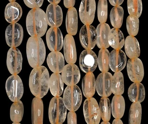 8X7-16X10MM HONEY CITRINE GEMSTONE YELLOW PEBBLE NUGGET LOOSE BEADS 14inch - Picture 1 of 4