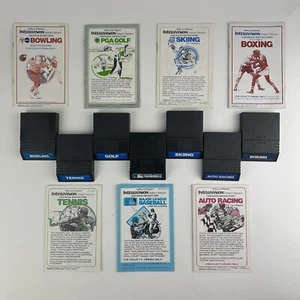 Vintage Intellivision Sports Lot Of 7 Games Baseball Golf Manual Overlay No Box - Picture 1 of 24