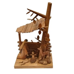 Presepe vintage Polonia S.Sitarski & J Fedorowicz in legno intagliato a mano LEGGI - Foto 1 di 12