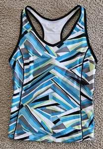 Neu mit Etikett Xersion Performance Yoga-Sport-BH für Damen Größe M Electric Geo - Bild 1 von 2