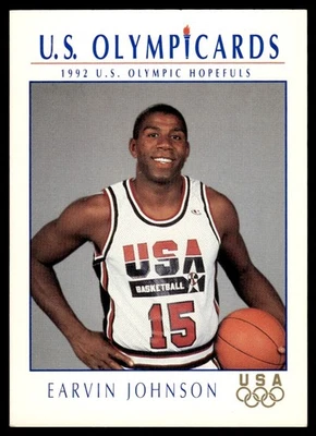 1992-93 Impel #11 Earvin Magic Johnson Team USA - Image 1 of 2