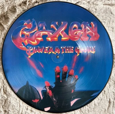 Saxon - Power & The Glory Picture Disc Vinyl LP von 1983 - Bild 1 von 2
