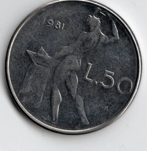 Italy: 50 Lire 1981 - Picture 1 of 2