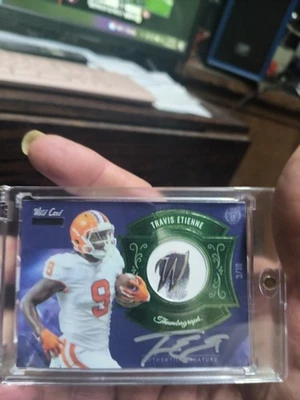2021 Travis Etienne wild card matte thumbagraph rookie 3/18 - Image 1 of 2