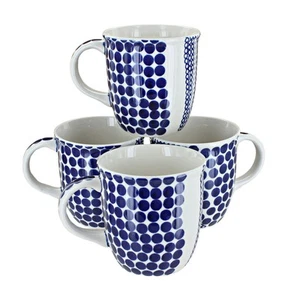 Blue Rose Polish Pottery Zara 4 Piece Mug Set - Picture 1 of 2