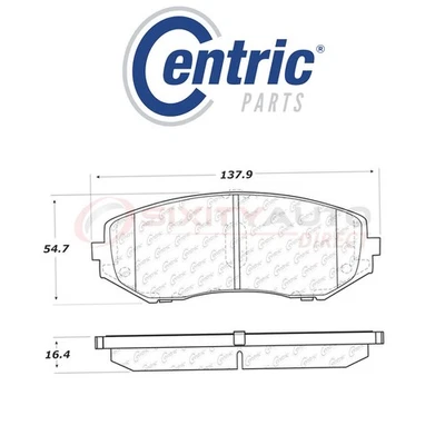 Centric C-TEK Ceramic Disc Brake Pads for 2006-2013 Suzuki Grand Vitara 2.4L vp Foto 1 de 4