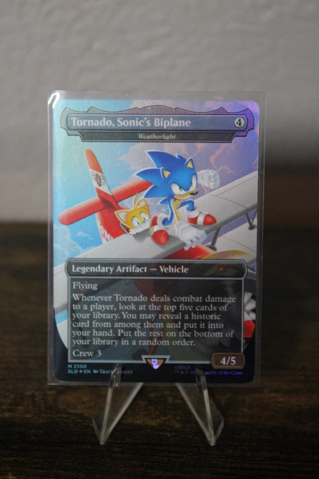 (FOIL) Tornado, Sonic's Biplane / Weatherlight - MTG Sonic Secret Lair (SLD) - Image 1 of 1