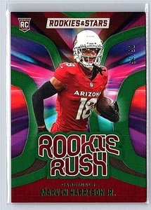 Marvin Harrison Jr 2024 Panini Rookies Stars Rookie Rush Green /25 #RR-MHJ (226) - Picture 1 of 2