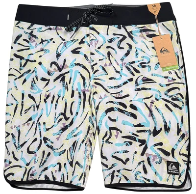 Quiksilver Surfsilk Scallop Board Shorts - NWT Mens 36 Multicolor - #47330-G8 - Image 1 of 2