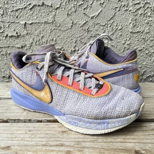 Nike Shoes Men Size 12 LeBron 20 Low Purple And Gold DJ5423-500 - Picture 1 of 9