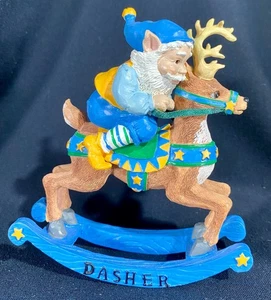 Novelino Racing Reindeer Collection~DASHER~Vintage 1994~Figur~Boxed - Bild 1 von 12