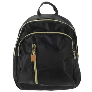 Mochila de nailon de viaje para estudiantes y damas Bolso de hombro Bolso para libros Cartera Negra para mujeres - Imagen 1 de 12