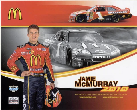 JAMIE McMURRAY 2010 McDONALDS #1 "NSCS" POSTCARD Cover