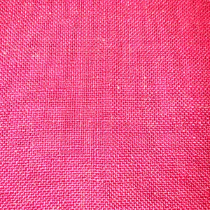 Pink Linen Decor Fabric Sample Nearly Neon Linen Cotton #9 - Picture 1 of 3