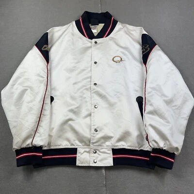 VTG Allen Iverson Reebok Jacket Mens XL White Satin Limited Edition Snap Bomber - Image 1 of 4