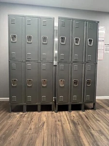 6 Doors Metal ULINE Steel Locker Storage Cabinet for Office School Gym Employee - Picture 1 of 1