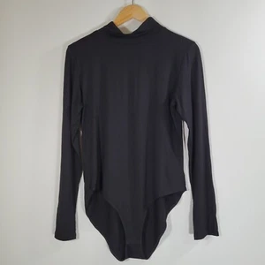 Body Mangopop Negro Modal Talla XXL Cuello Simulado Elástico Suave - Imagen 1 de 6