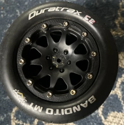 Duratrax Bandito MT Belted 2.8 Mounted F/R 0 Offst Blk 2 DTXC5515 - Image 1 of 4