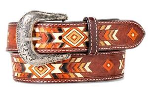 Ariat Western Womens Belt Leather Painted Tooled Multi Colored A1565397