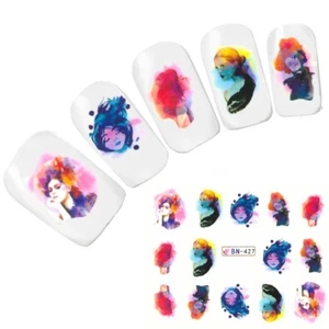 Tattoo Nail Art Model Glamour Teenage Sticker Nail Sticker Nails Foot - Picture 1 of 3