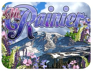 Mt. Imán de fotos para nevera Rainier Washington - Imagen 1 de 1
