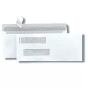 50 Double Window Self Seal Envelopes for QuickBooks Checks Security Tinted 8801 - Picture 1 of 10