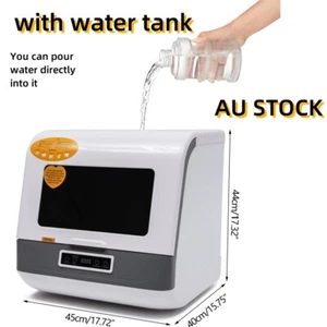 Portable Benchtop Dishwasher 4 Washing Programs Portable Dishwasher 360° Spray - Picture 1 of 21