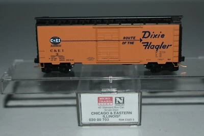 N Scale MTL 02000703 Chicago & Eastern Illinois 40' Single Door Boxcar 3 C18924 - Image 1 of 2