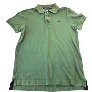 Vtg Aeropostale Polo Mens M Green Short Sleeve Sun Faded Retro Preppy - Picture 1 of 6